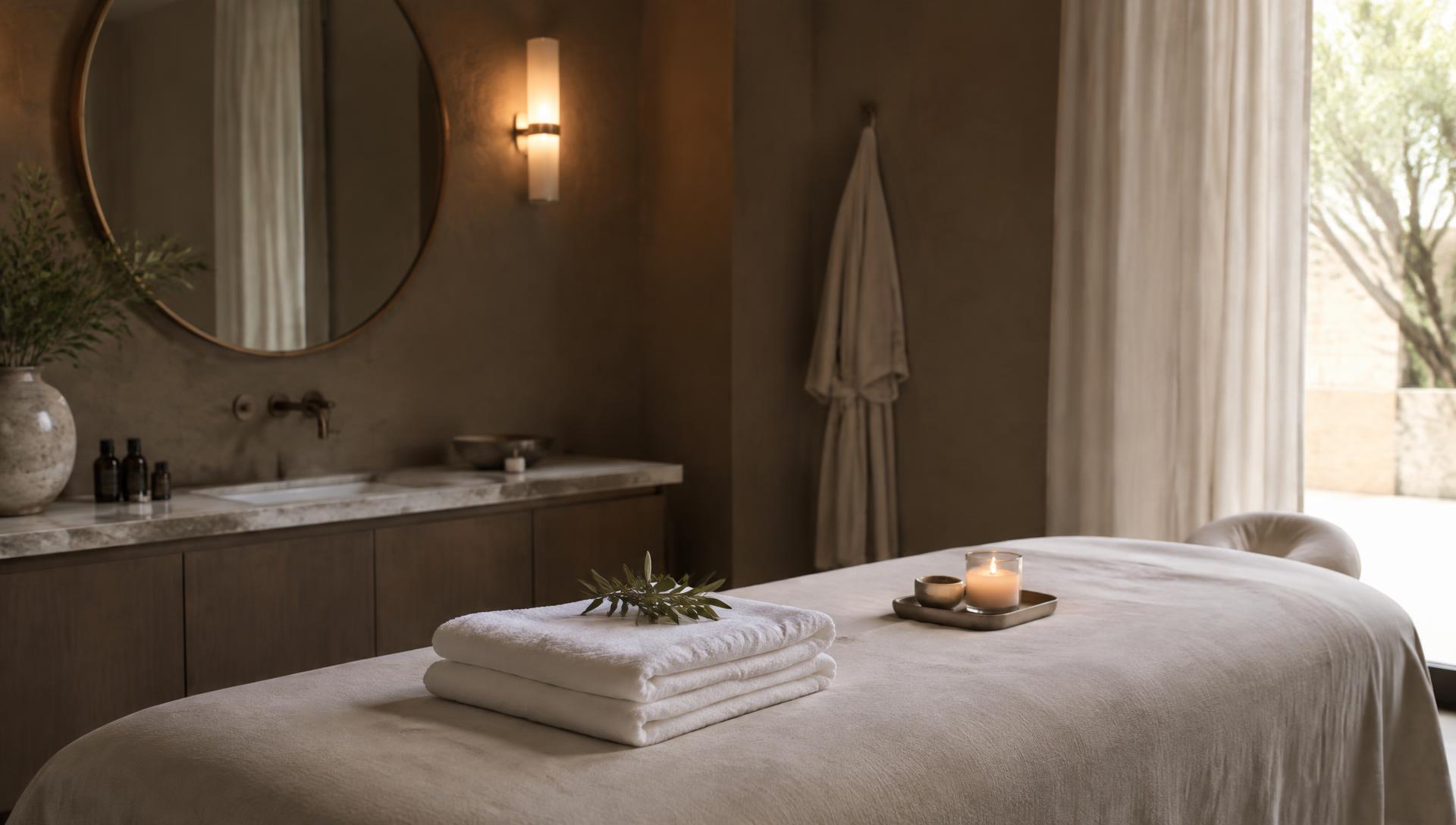 A treatment room at Tina's Salon and Day Spa